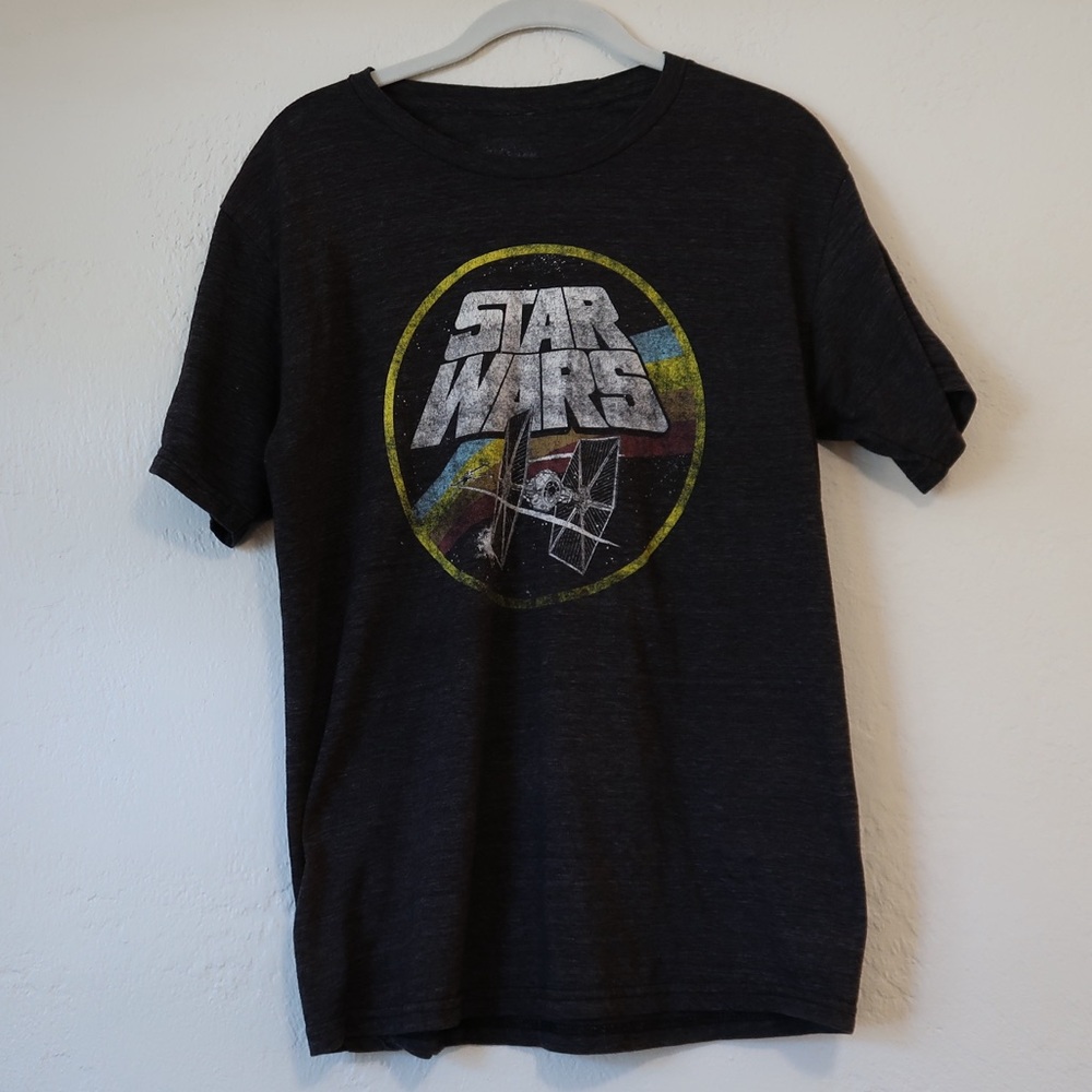 Star Wars: X-Wing Chasing Tie Fighter T-Shirt - Size Medium